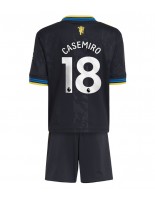 Manchester United Casemiro #18 Alternativní dres pro děti 2025-26 Krátký Rukáv (+ trenýrky)